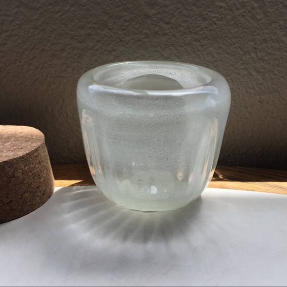 Dunmore Glassworks Hand Blown Glass Ultraviolet Widemouth Optic Jar with Cork - Picture 6 of 10